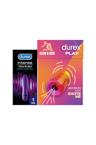 Durex Manuel Mastürbatör + Durex Intense Vibe Bullet Titreşimli Vibratör