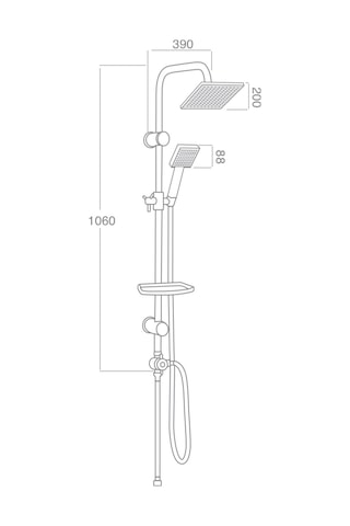 Armour Armatür Siyah Robot Duş Seti
