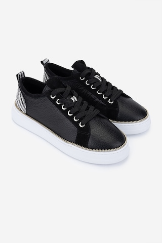 Valmenti Kadın Hakiki Deri Siyah Floter Sneakers & Spor Ayakkabı 1115 1950 Bn Ayk Y25 Sıyah Fltr Siyah