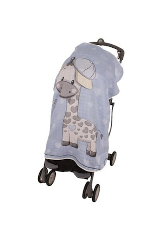 Sevi Bebe Pano Baskılı Müslin Bebek Arabası Örtüsü Zürafa Desen Diğer