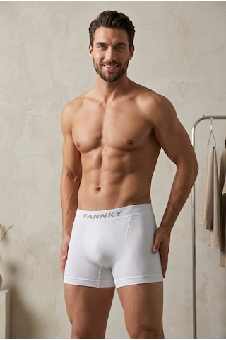Fit Women Erkek Casual Comfort Günlük Beyaz Boxer