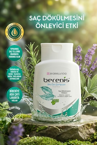 Berenis Dökülen Saçlar Için Şampuan Daha Güçlü Saçlar İçin 290 Ml Tüm Saç Tipleri