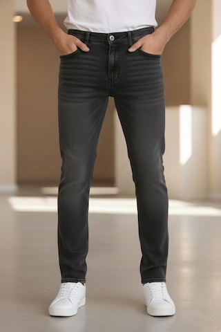 Bürke Premium Antrasit Renk Regular Fit Esnek Likralı Jeans Kot Pantolon