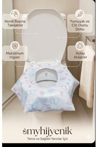 Kullan At Klozet Kapak Örtüsü 20 Adet 2 10