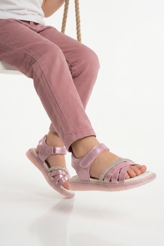 Cool Maya P Pembe Cırtlı Kız Çocuk Sandalet