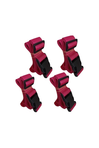 Pembe Renk Valiz Bavul Emniyet Kemeri 4 Adet En 4cm Mürdüm
