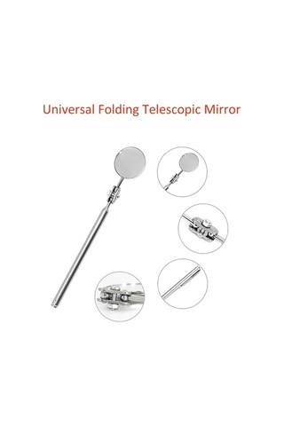 Ebitda Araba Tamir Aynası, Gümüş 30mm, Katlanır, Kaynak Şasi Muayene, Uzunluk Uzatılabilir