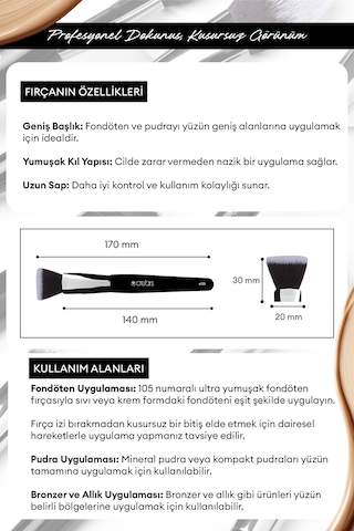 Cre'ars Foundation Brush 105