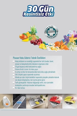 100 Adet Limon Kokulu Kirpi Pisuvar Süzgeci - Koku Giderici Kireç Çözücü Sıçrama Önleyici Tasarım