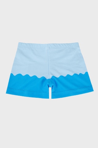 Slipstop Finzy Desenli Lastikli Bel Boxer Mayo Short Erkek Çocuk Mayo Short Sr2636000003 Mavi