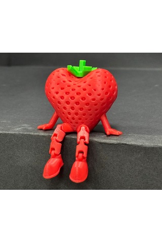 Sevgililer Günü Oturan Kalp Çilek