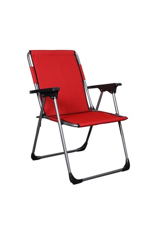 Alin Metal Lüks 4 Lü Katlanır Sandalye Ve Masa Seti Kirmizi Kırmızı