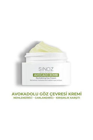 Sinoz Avokado Bomb Nemlendirici Canlandırıcı Göz Kremi 15 ML