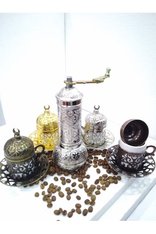 Gümüş Değirmen Osmanlı Motifli Kahve ve Karabiber Öğütücü