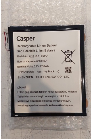 Casper Vıa S40 L40 Tablet Bataryası