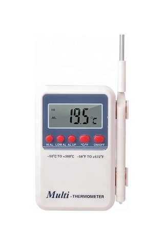 Multi Sistem Cep Tipi Daldırmalı Lcd Termometre Sıcaklık Ölçer