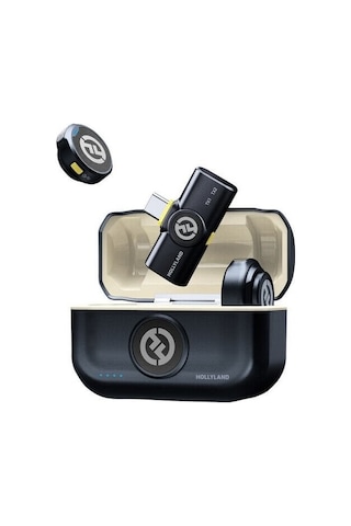 Hollyland Lark M2 Duo Usb C Mobil Kablosuz Yaka Mikrofon Seti