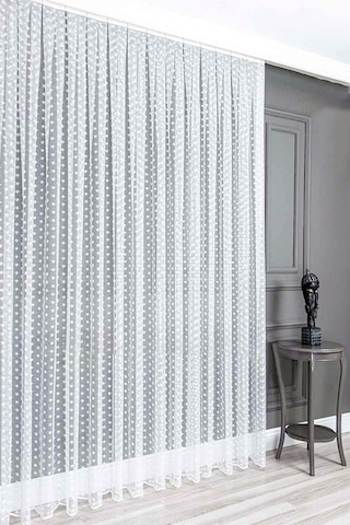 Evdepo Home Kullanıma Hazır Örme Tül Perde (541910123)