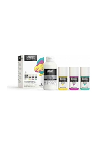 Liquitex Professional Akrilik Mat Pouring Medyum + Soft Body Akrilik Seti 0