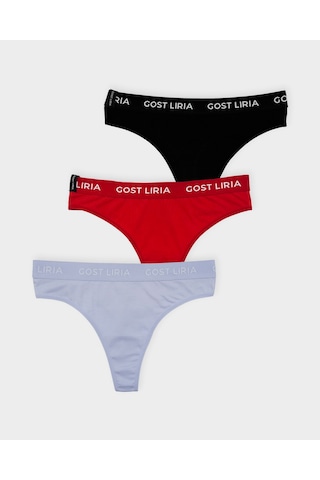 Gost Liria Pure Trio Kadın String Külot 3 Lü Paket - Çok Renkli Çok Renkli