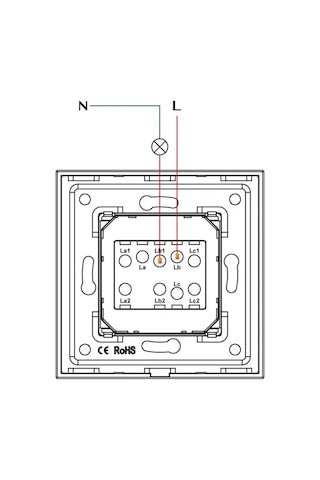 Dealuxx Cam Çerçeveli Tek Tuşlu Anahtar 398372332