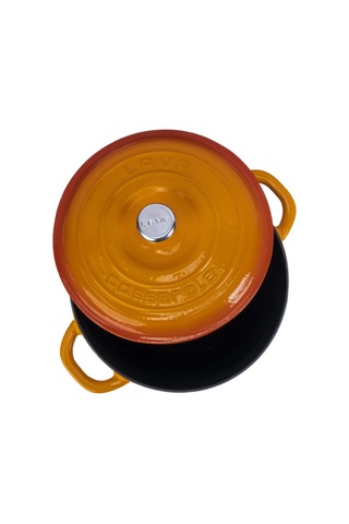 Lava Döküm Yuvarlak Tencere Döküm Demir Kapak  New Heritage Serisi 22 CM