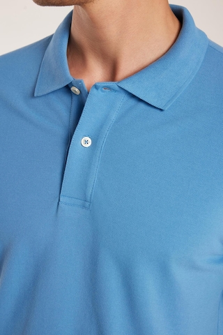 Tudors Erkek Slim Fit Dar Kesim %100 Pamuk Mavi Polo Yaka Tişört-32792 Mavi