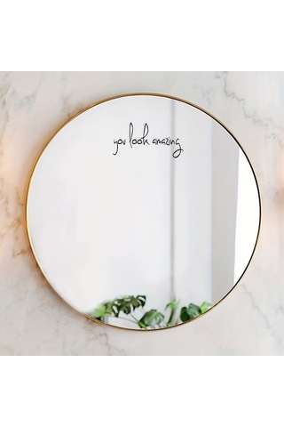 Sones Harika Görünüyorsun 2 Adet / Set Su Geçirmez Ve Yağ Geçirmez Vinil Çıkartmalar Ayna Dekoratif Çıkartmalar Diğer