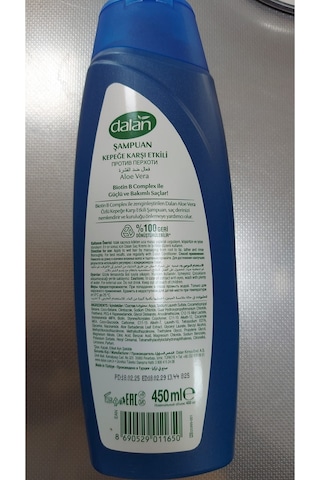Şampuan Aloe Vera Özlü Kepeğe Karşıt Etkili 450 Ml X 2 Adet Tüm Saç Tipleri