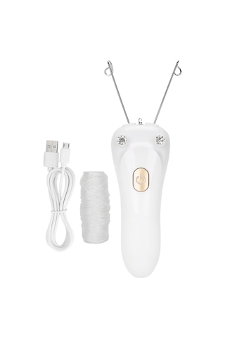 Pamuklu İplik Ve Şarj Kablosu İle Altın Usb Elektrikli İplik Epilatörü