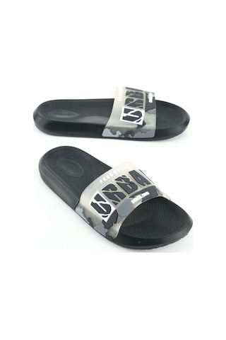 Gezer Erkek Yazlık Pu Islak Zemine Uygun Ev Banyo Bahçe Havuz Terlik Siyah