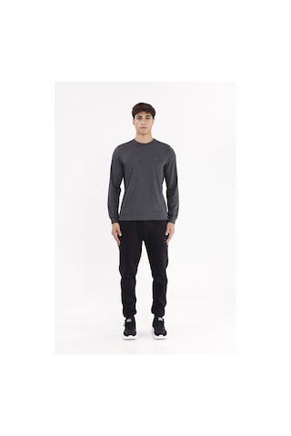 Rowinger Merserize Efektli Yumuşak Doku Ayarlanabilir Kapüşonlu Rahat Kalıp Kapüşonlu Sweatshirt Black