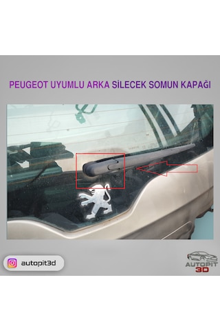 Peugeot Uyumlu Arka Silecek Somun Kapağı Silecek Somun Kapağı