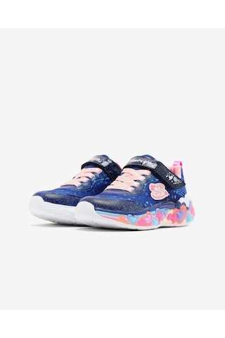 Skechers Eternal Heart Lıghts Büyük Kız Çocuk Lacivert Işıklı Spor Ayakkabı 302696l Nvmt Lacivert