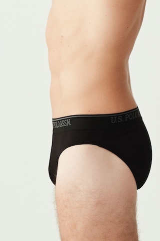 U.S. Polo Assn. Erkek Siyah 3 Lü Slip Külot 83057 Siyah