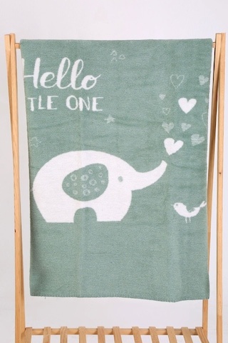 Yumuşak Bebek Çocuk Battaniyesi Mevsimlik 90x100 Cm Sb 885 Yeşil