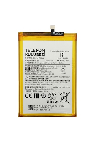 Xiaomi Redmi A2 Plus Uyumlu Batarya Pil Bn56