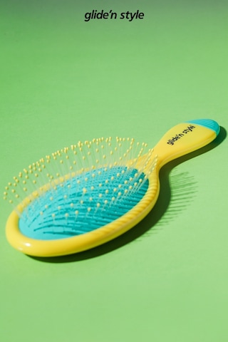 Glide'n Style Groom Islak ve Kuru Saç Açma Tarama Fırçası Sarı GS-240