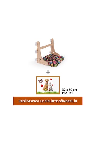Gobypet Güçlü Vantuzlu Kedi Cam Yatağı, Cama Asılan Ahşap Kedi Yatağı, Pencere Önü Dinlenme Ala