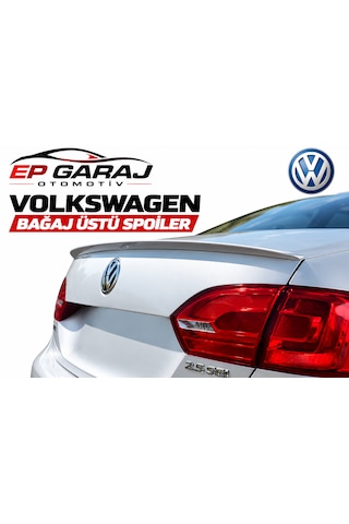 Volkswagen Jetta Bagaj Üstü Spoiler Plastik Astarlı