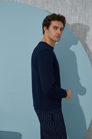 Sevim Erkek Uzun Kol Lacivert Pijama Takımı C9t4n3o3 001