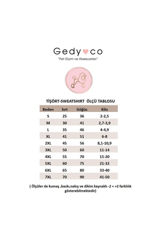 Gedyco Turuncu Kaşkorse Küçük Irk Köpek Sweatshirtü