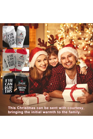 Padalink Erkek Kadın Kullanıma Uygun Pamuklu Noel Çorabı - Nefes Alır, Ter Emici Ve Dayanıklı - Siyah Tek Çift Siyah