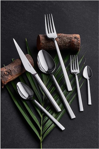 Neva Opal 72 Parça 12 Kişilik Çatal Kaşık Bıçak Seti N3147 Gümüş