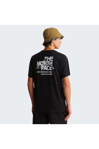 The North Face M Mountain Sketch Regular Short Sleeve Erkek T-shirt-32573 Siyah