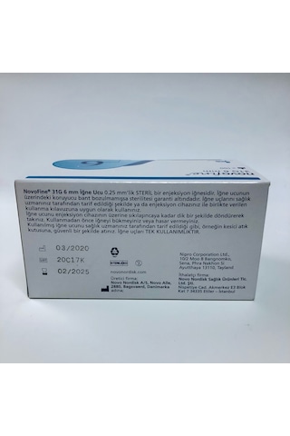 Novofine 6 MM x 31 G İnsülin İğne Ucu
