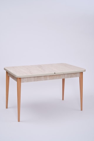 Norte Traverten Boyalı Mdf Mutfak Masa Takımı 80x130