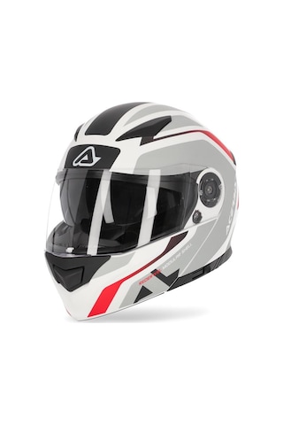 Acerbis Rederwel Motosiklet Kask Gri - Beyaz
