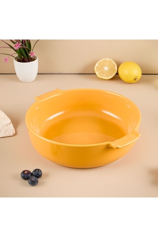 Aryıldız Elissa Yuvarlak Fırın Kabı Sarı 27 Cm Çok Renkli