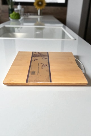 Bambu Kesim Panosu Metal Saplı Kesme Tahtası 24x34